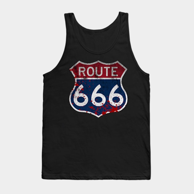 Route 666 Tank Top by Plastiqa